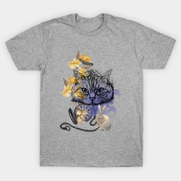 Cheshire cat in wonderland T-Shirt by BaronsHouse